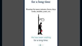 'Video thumbnail for For a long time meaning | for a long time sentences | Common English Idioms #shorts'