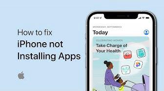 'Video thumbnail for How To Fix iPhone Not Installing Apps from App Store'
