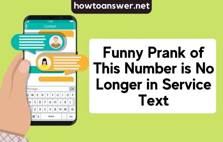 Funny Prank of This Number is No Longer in Service Text New