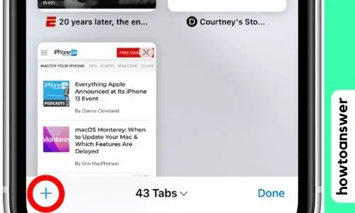 Reopen closed Safari tabs iOS 15